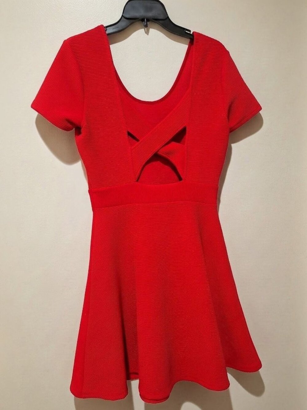 Red Cutout Mini Dress • Like New • Armani Exchange